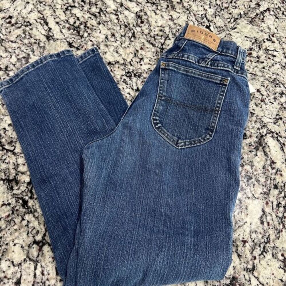 LEE RIDERS ... Midrise Skinny … Denim Blue Jeans … Petite Size 8P